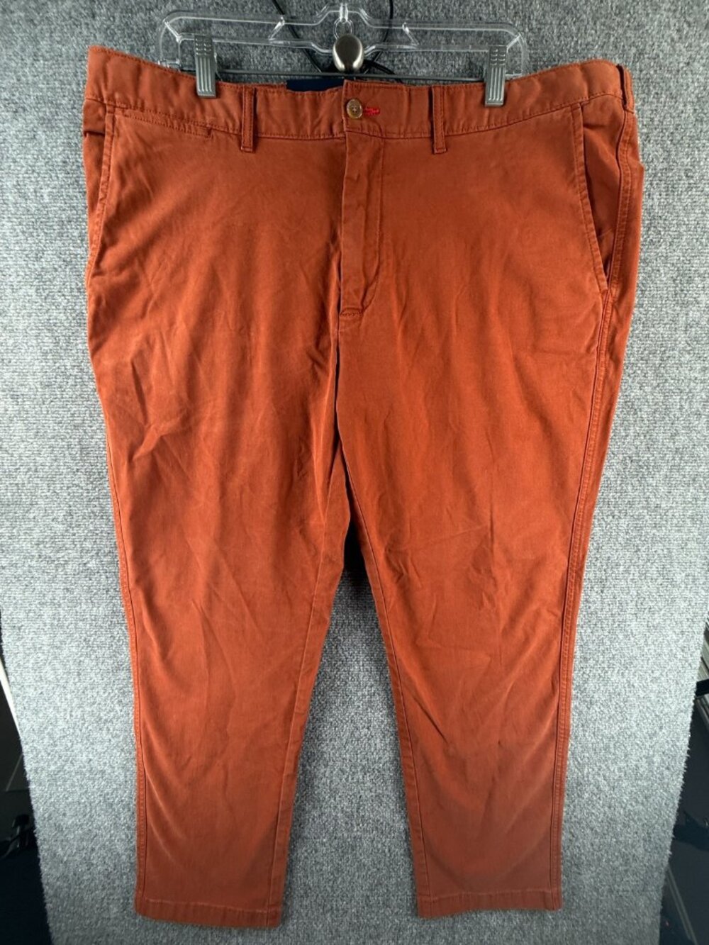 NWT Cremieux Soho Peach Orange 40x30 Pants Chino Twill Comfort Stretch Men